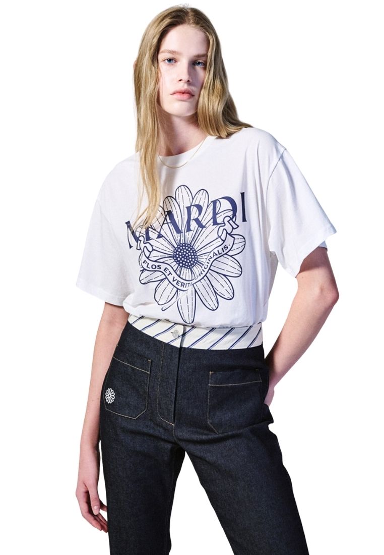 Tshirt Flower Mardi Alumni Ivory Navy