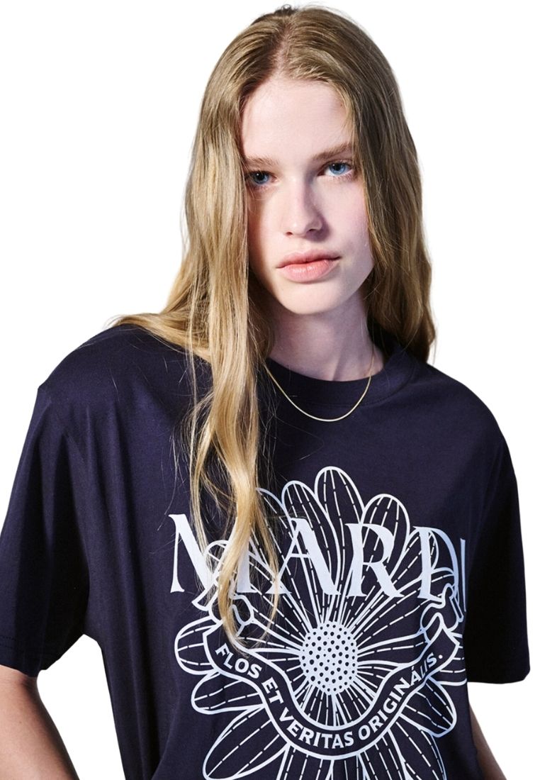 Tshirt Flower Mardi Alumni Navy White