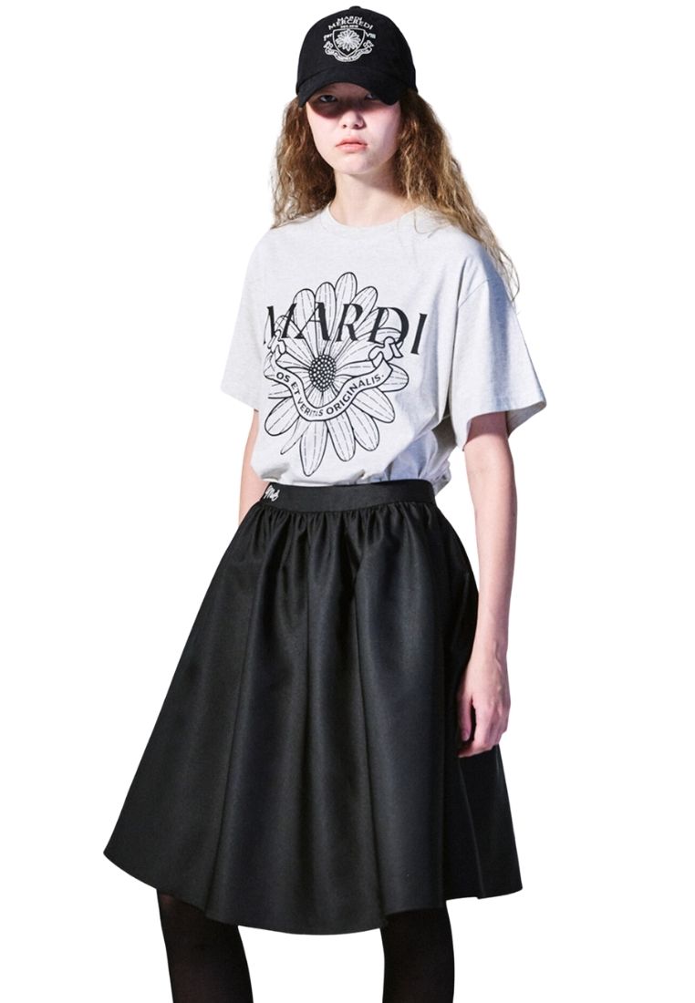 Tshirt Flower Mardi Alumni Oatmeal Black