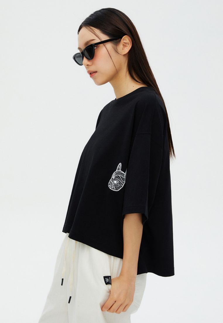 Unique Short Sleeve T-Shirt Black