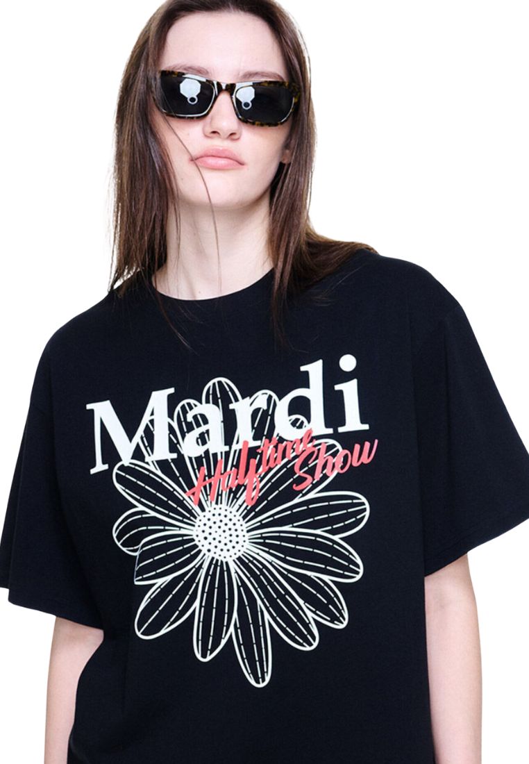 Unisex Tshirt FlowerMardi Halftime Show Black White