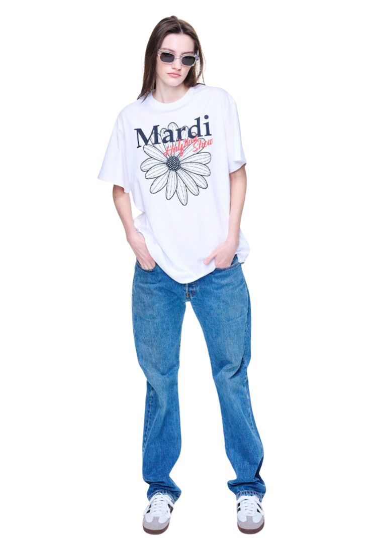 Unisex Tshirt FlowerMardi Halftime Show White Black