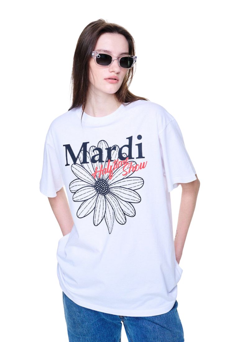 Unisex Tshirt FlowerMardi Halftime Show White Black