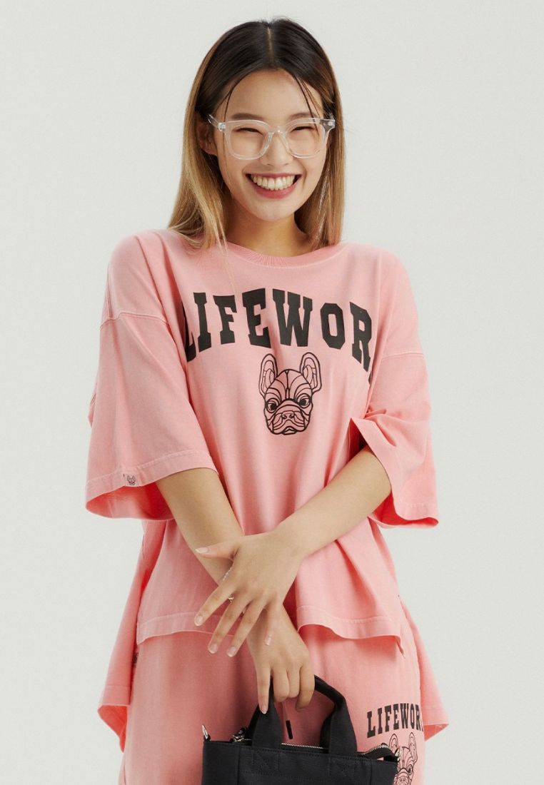 University Pigment T-Shirt Pink