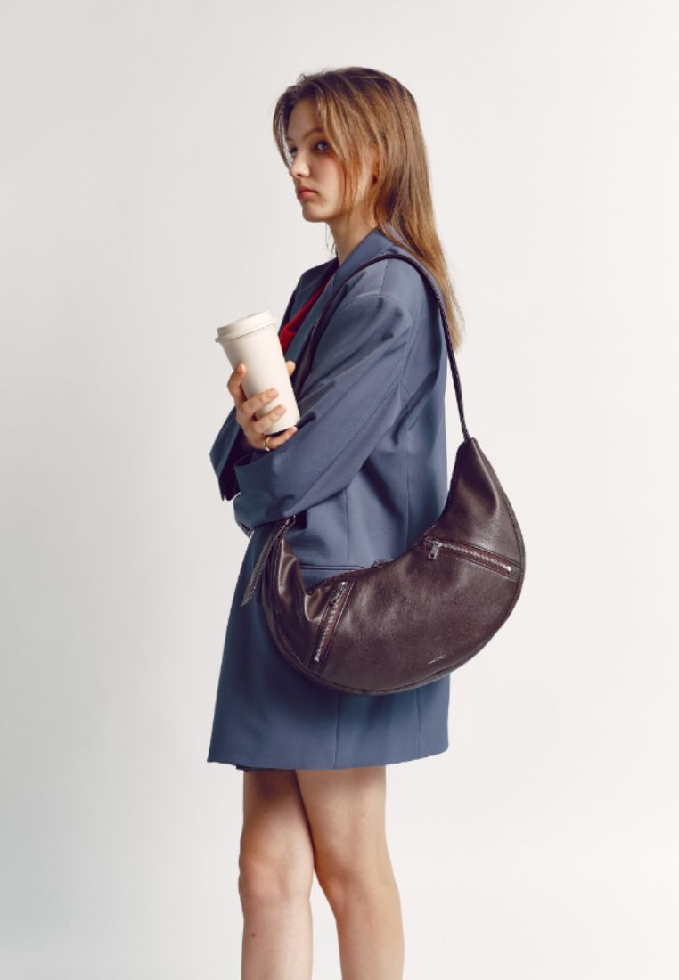 Apple Sling Bag M Nappa Choco