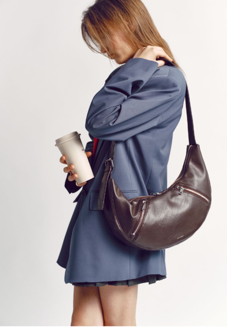 Apple Sling Bag M Nappa Choco