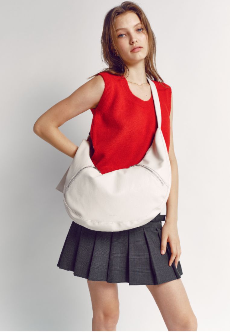 Apple Sling Bag L Nappa Ivory