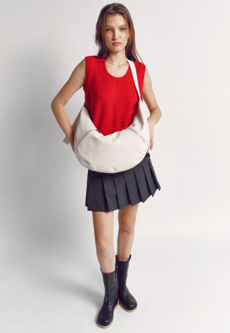 Apple Sling Bag L Nappa Ivory