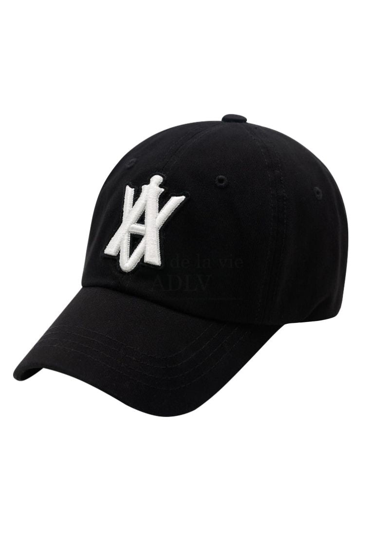 A Logo Emblem Embossing Patch Ball Cap Black