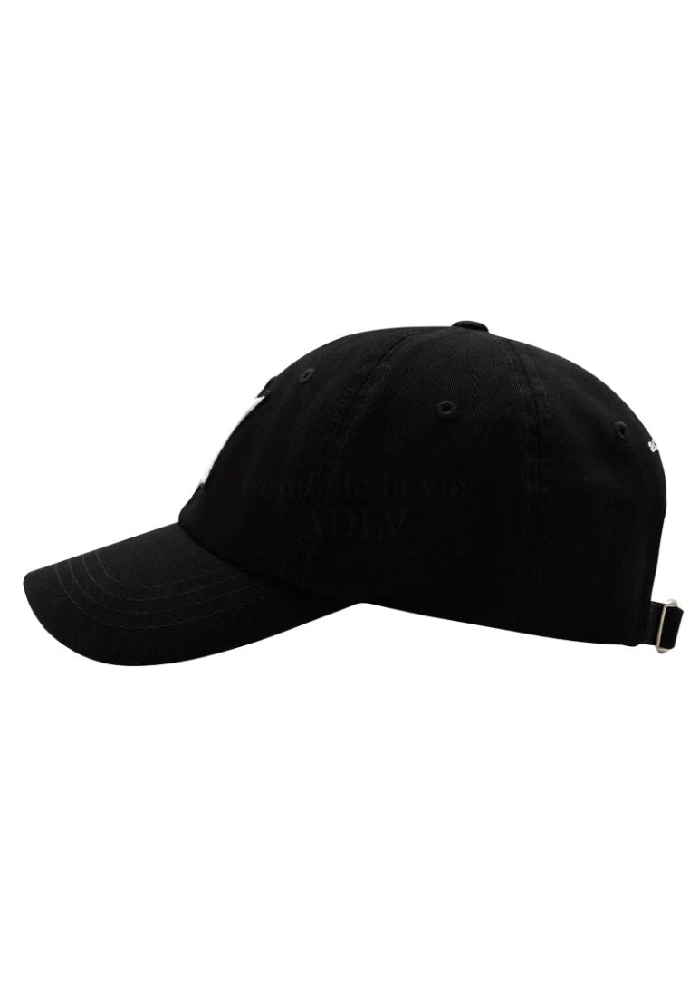 A Logo Emblem Embossing Patch Ball Cap Black