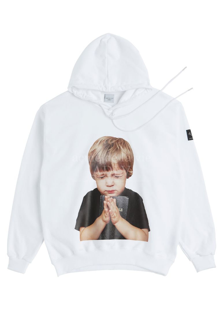 Baby Face Hoodie White Prayer