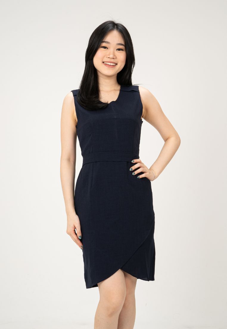 Bodycon Dress-NAVY