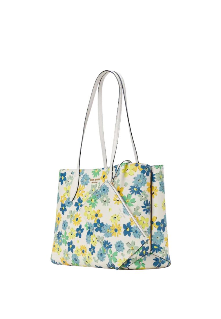 All Day Floral Medley Large Tote Parchment Multi