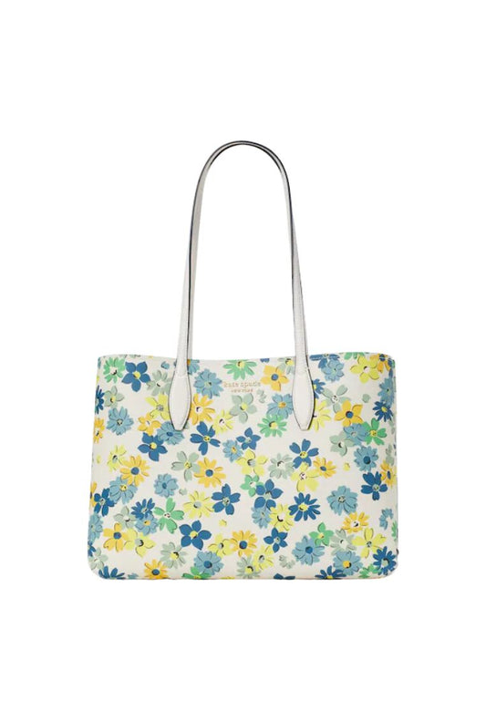 All Day Floral Medley Large Tote Parchment Multi