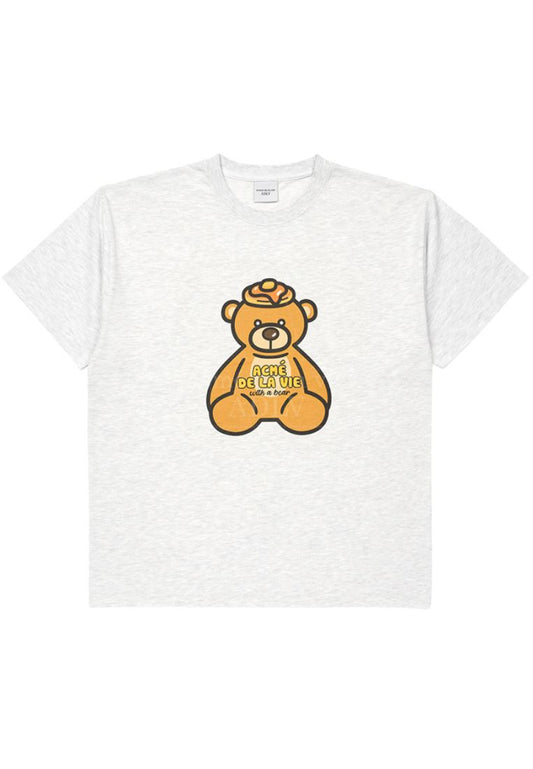 PANCAKE BEAR Short Sleeve T-Shirt Melange