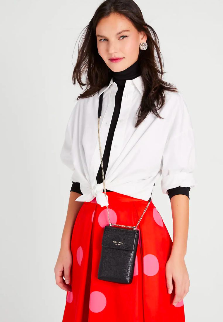 Veronica North South Crossbody Black