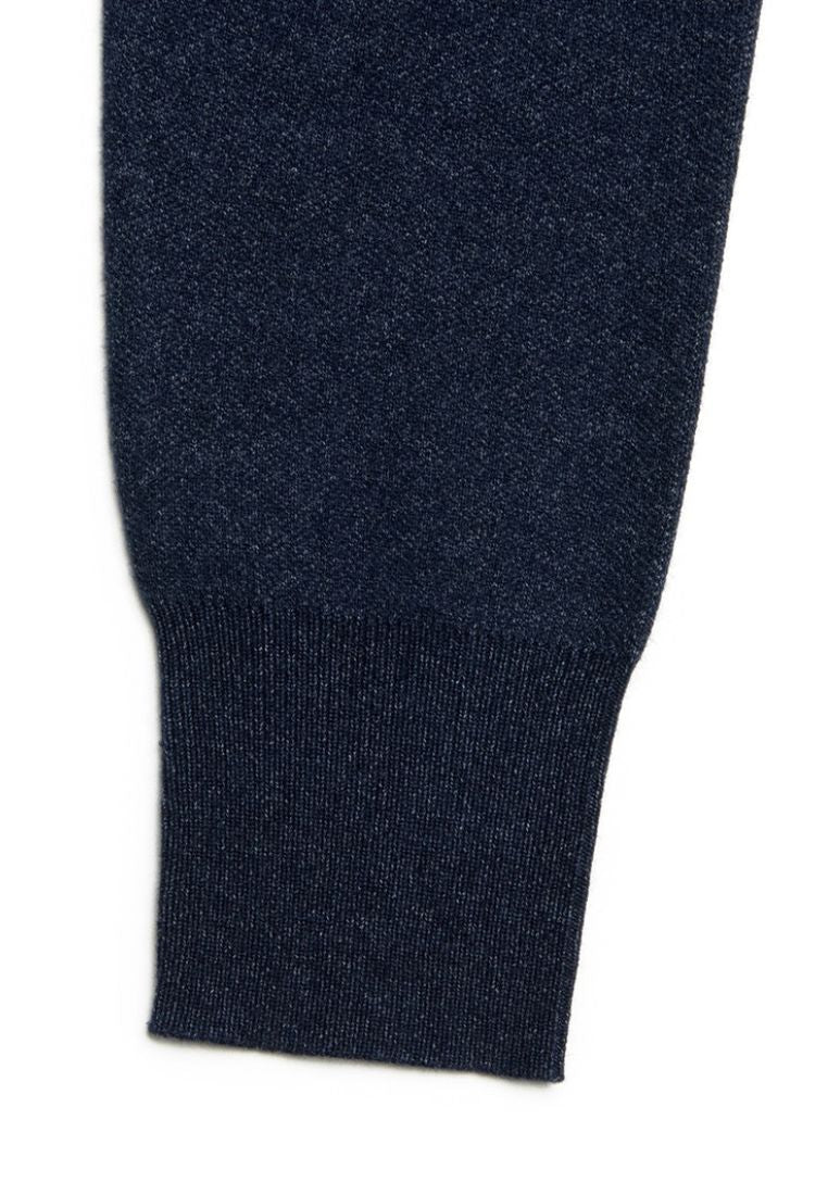 W Classic Logo Crop Knit Navy