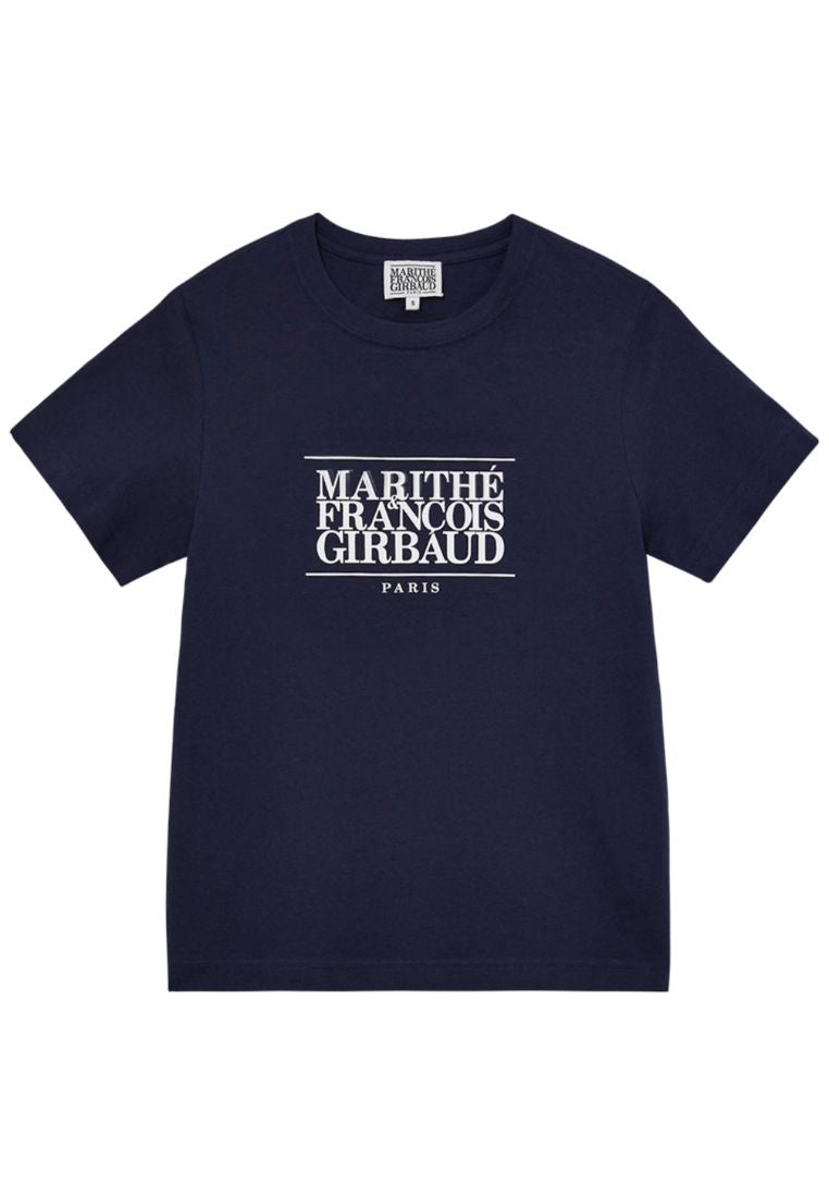 W Classic Logo Tee Navy