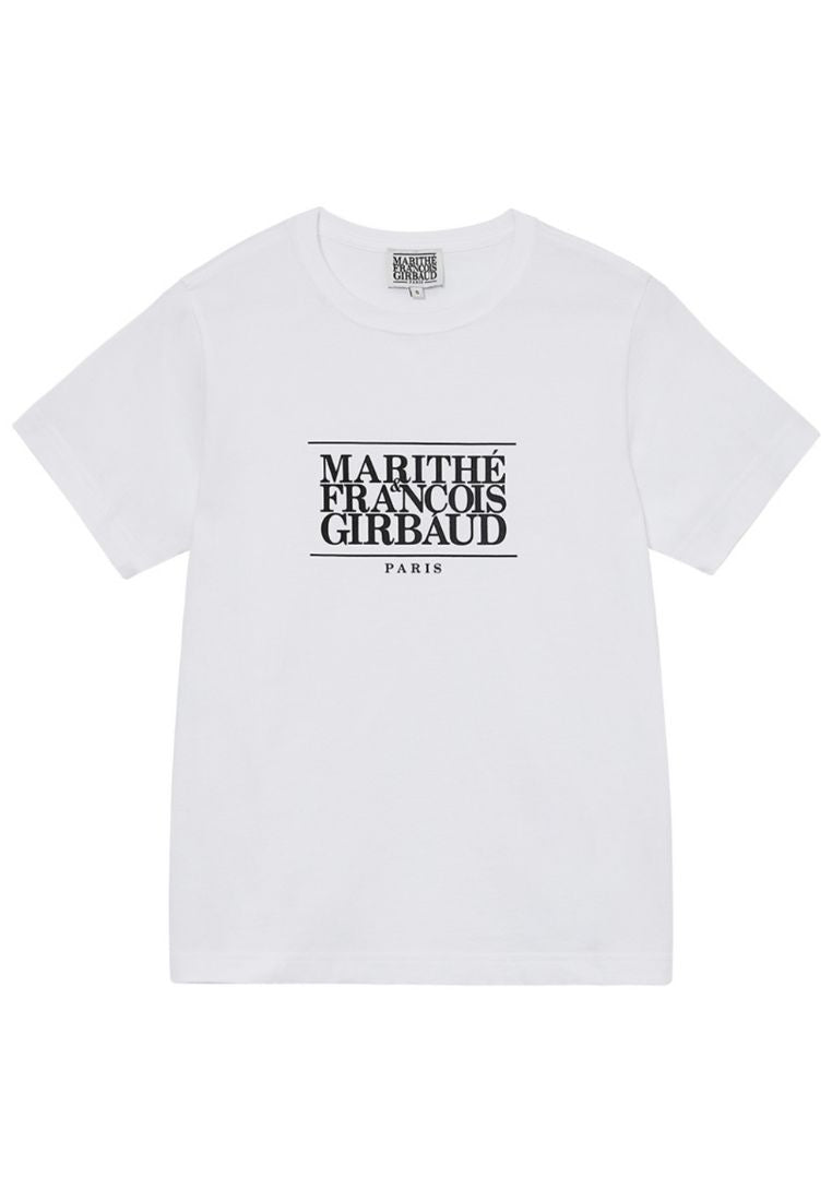 W Classic Logo Tee White