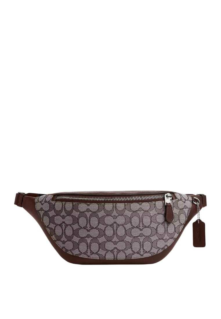 Warren Belt Bag In Signature Jacquard Silver Oak Maple