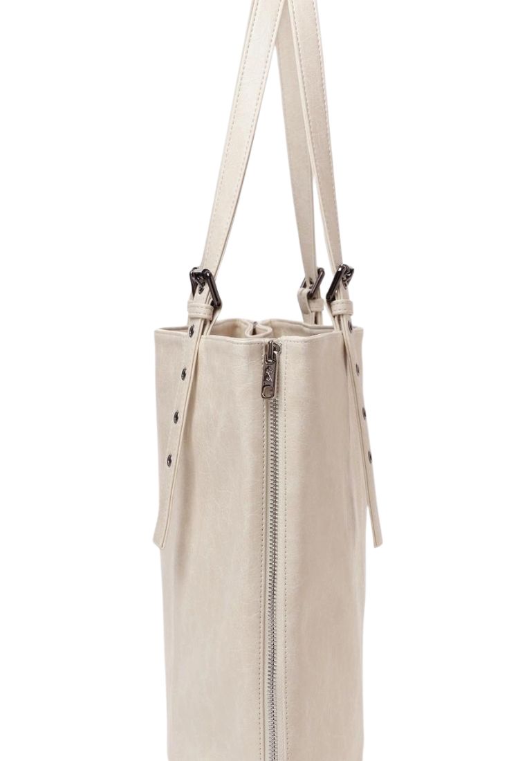 Zipper Shopper Bag L Savage Cream