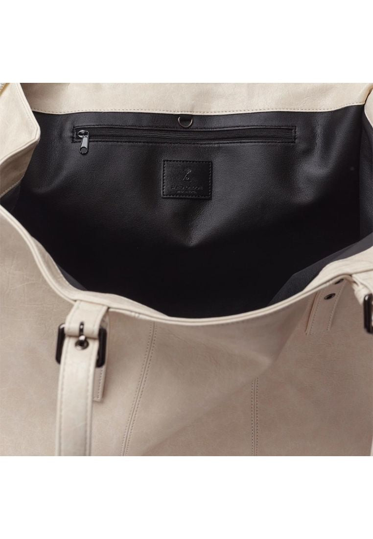 Zipper Shopper Bag L Savage Cream