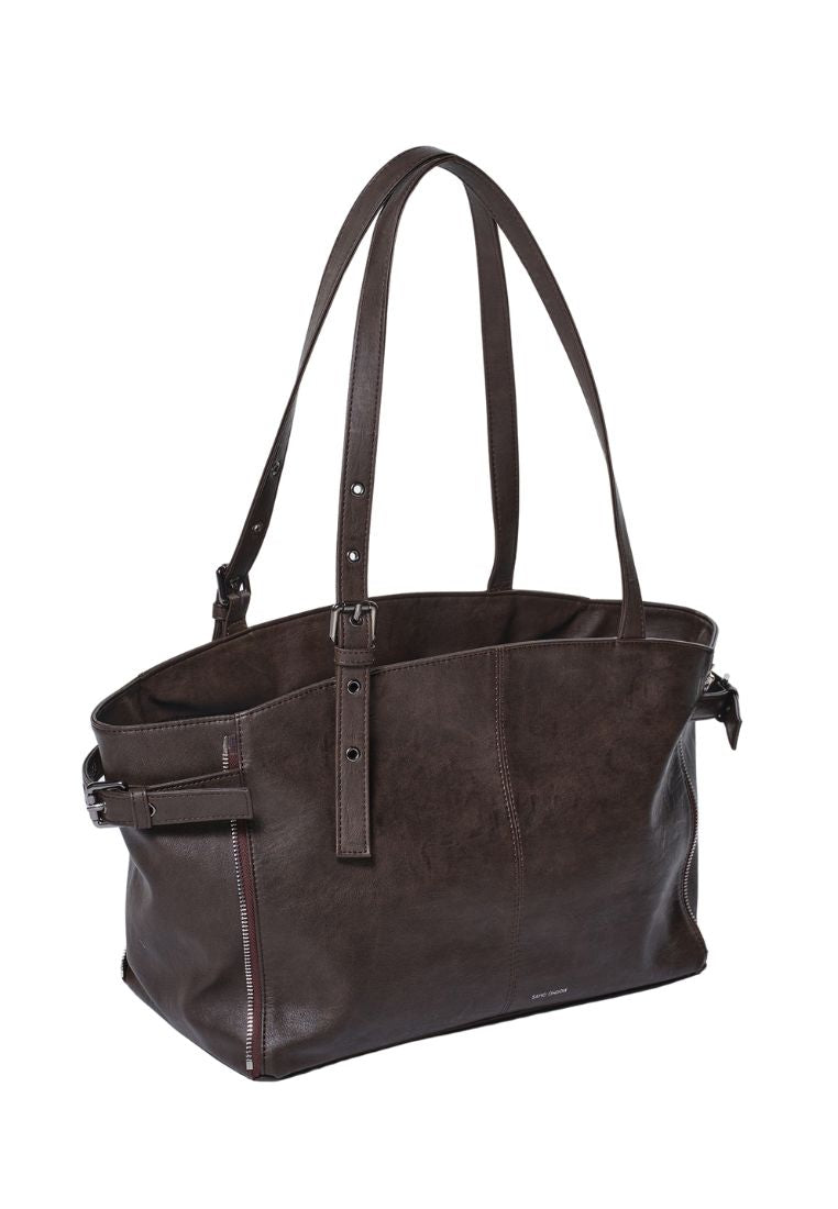 Zipper Shopper M Brushed Chocolate