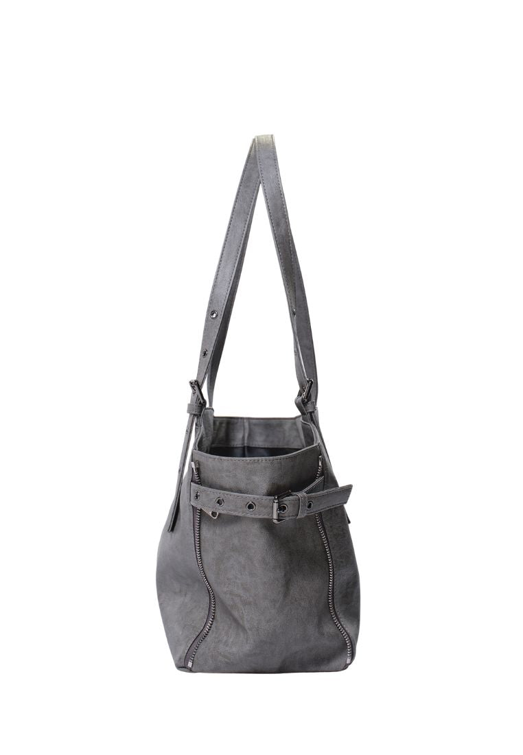 Zipper Shopper M Brushed Gray