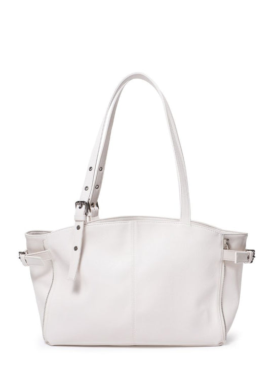 Zipper Shopper M Nappa Ivory