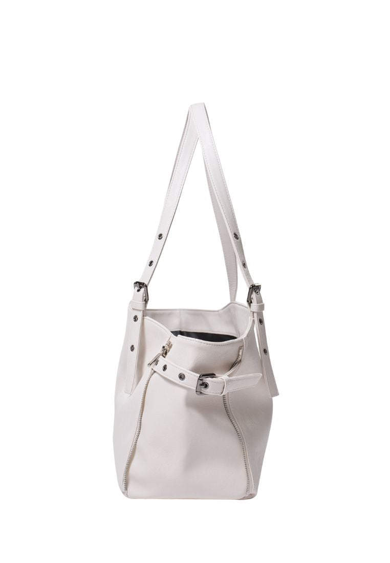 Zipper Shopper M Nappa Ivory