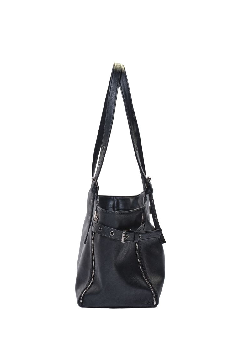 Zipper Shopper M Nappa Matt Black