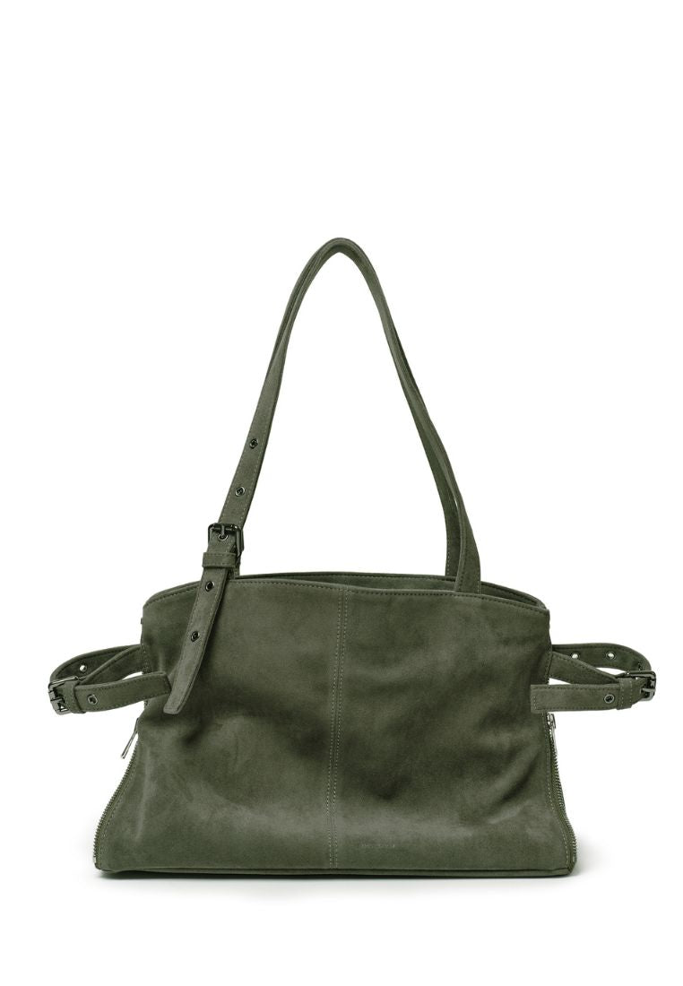 Zipper Shopper M Suede Khaki