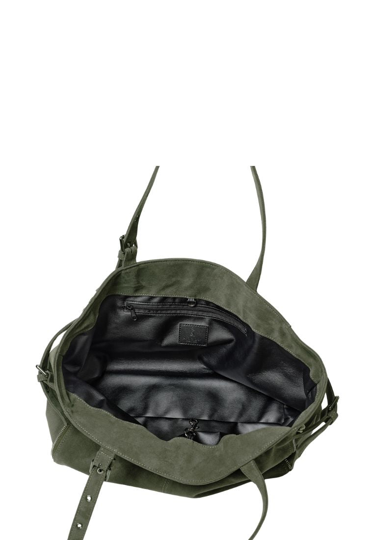 Zipper Shopper M Suede Khaki