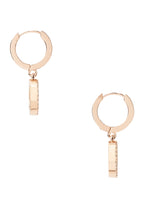 Spot The Spade Pave Huggies Rose Gold