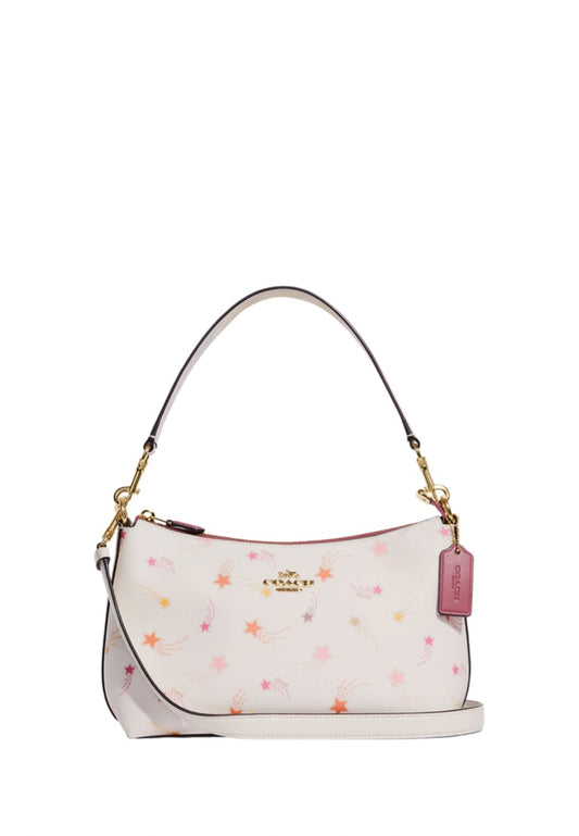 Clara Shoulder Bag With Shooting Star Print Chalk Multi