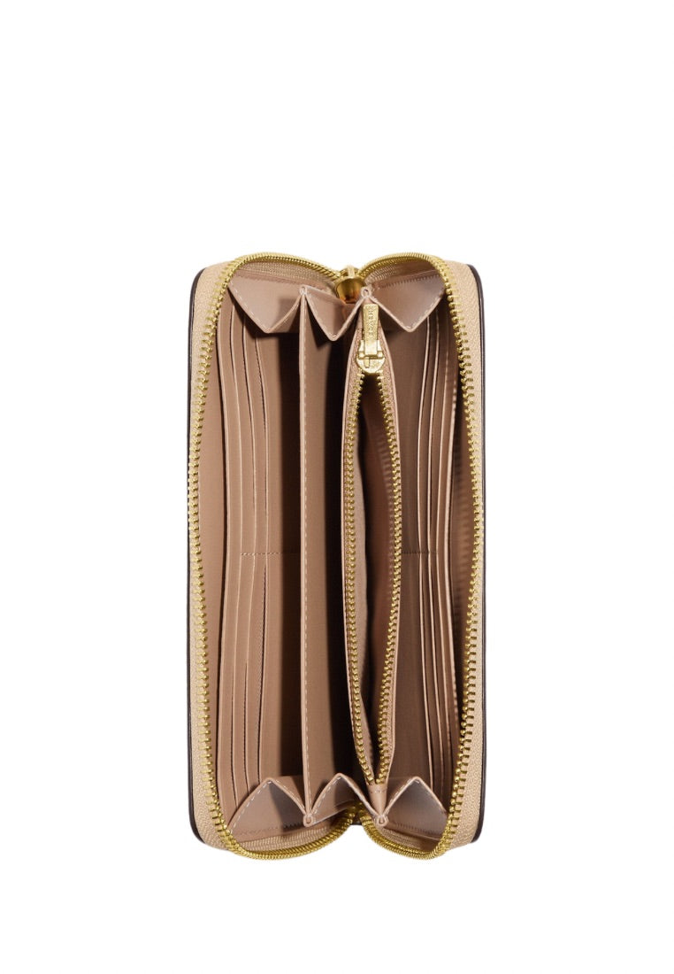 Long Zip Around Wallet In Signature Canvas With Nostalgic Ditsy Print