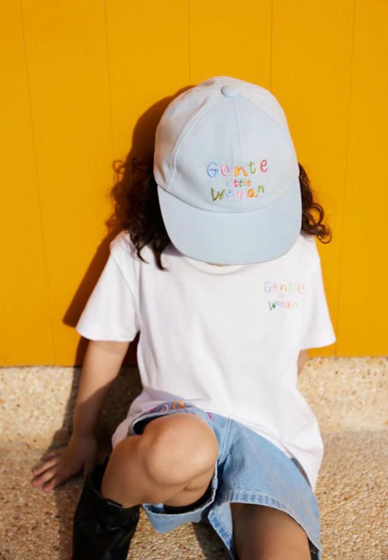 [Gentle Little Woman] CRAYON Cap Blue