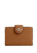 Medium Corner Zip Wallet Light Saddle