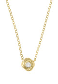 Infinity And Beyond Knot Mini Pendant Necklace Gold