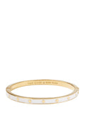 Spot The Spade Enamel Hinged Bangle White