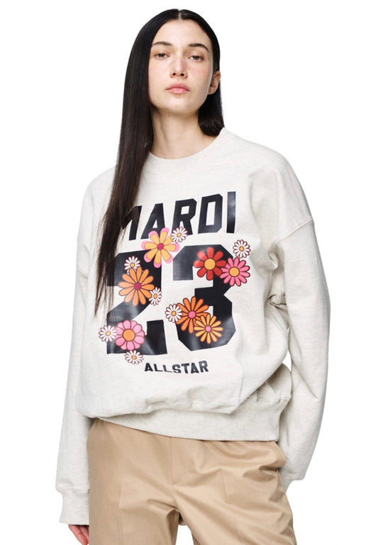 Sweatshirt Numero 23 Oatmeal Black
