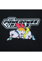 The Powerpuff Girls x Acmedelavie Logo Crop Sweatshirt Black