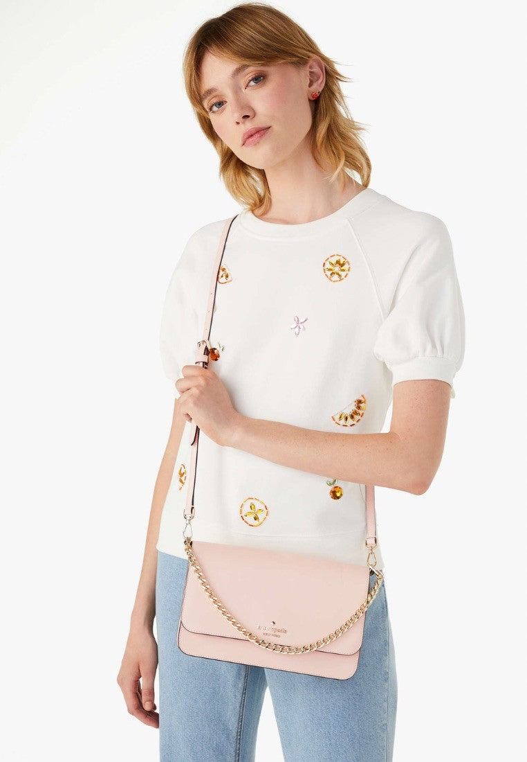 Madison Flap Convertible Crossbody Conch Pink