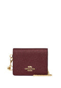 Boxed Mini Wallet On A Chain Black Cherry