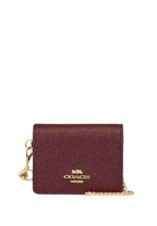 Boxed Mini Wallet On A Chain Black Cherry