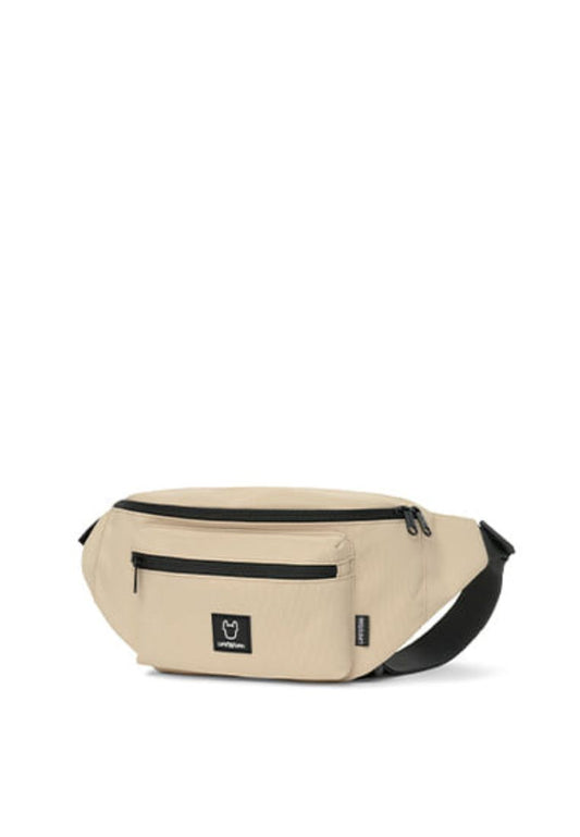 Square Wappen Hip Sack Beige