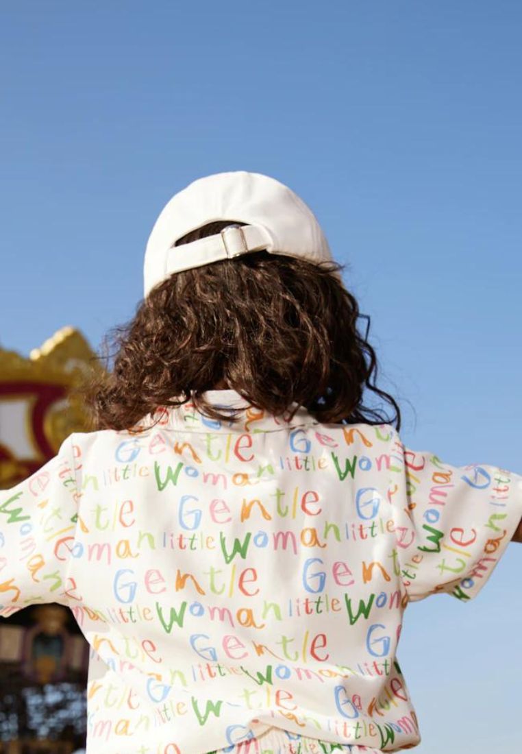 [Gentle Little Woman] CRAYON Cap White