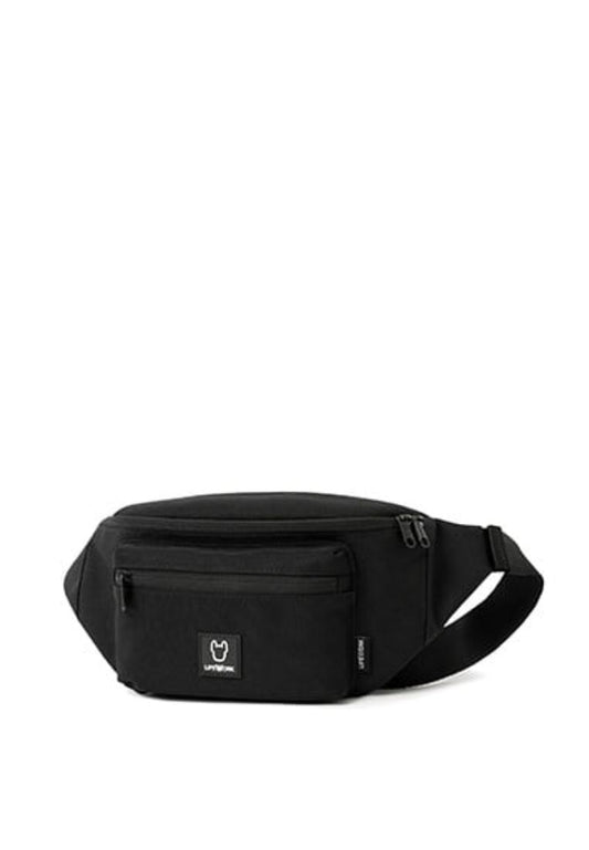Square Wappen Hip Sack Black