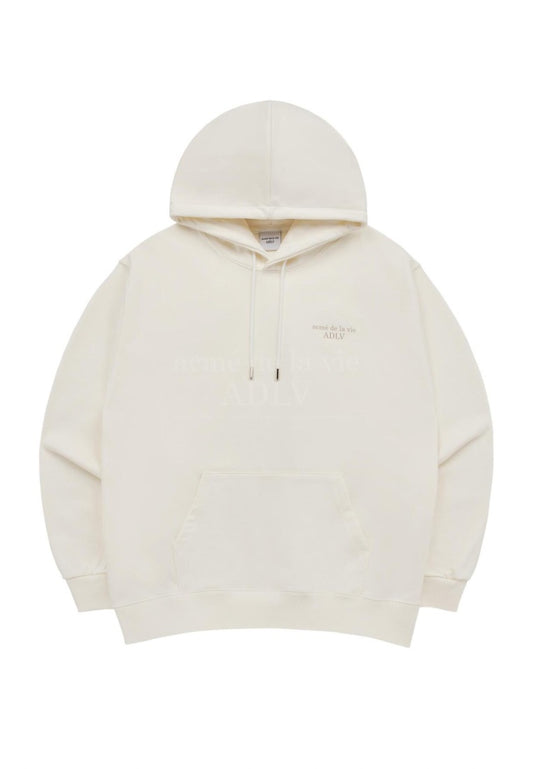 Fuzzy Dragon Artwork Hoodie Cream