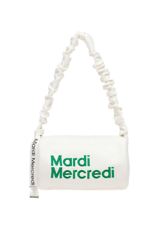 Neoprene Shoulder Bag Cylinder Ivory